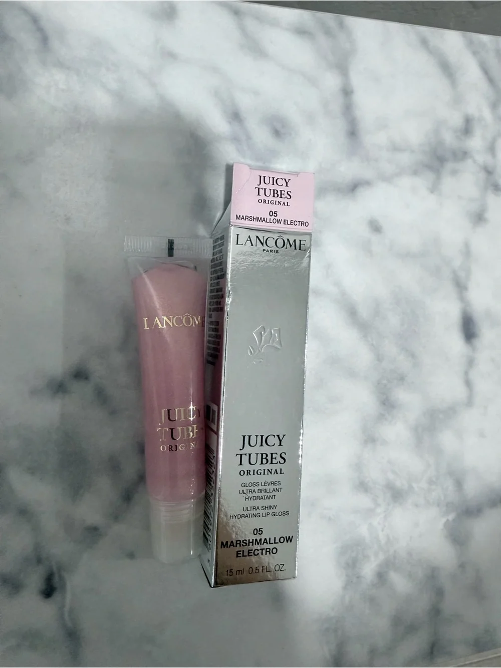 Lancôme Juicy Tubes Original Lip Gloss - Marshmallow Electro (Light Pink)